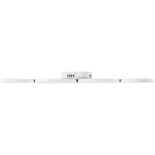 Uniprodo LED-taklampa - 4 cirklar - Fjärrkontroll