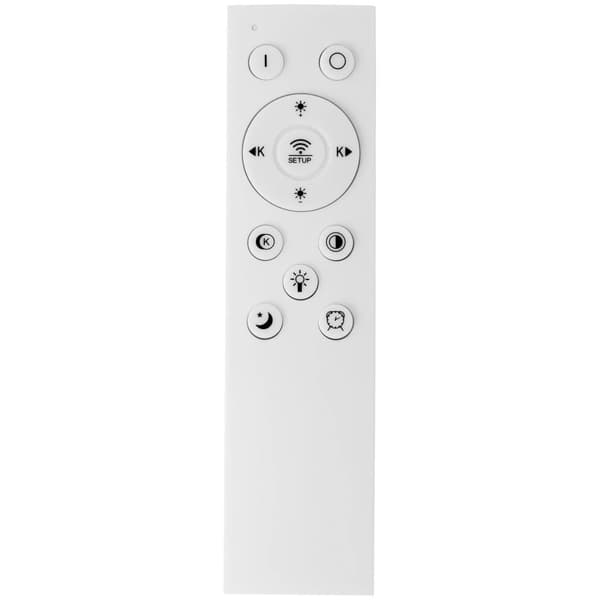 Uniprodo LED-taklampa - 4 cirklar - Fjärrkontroll