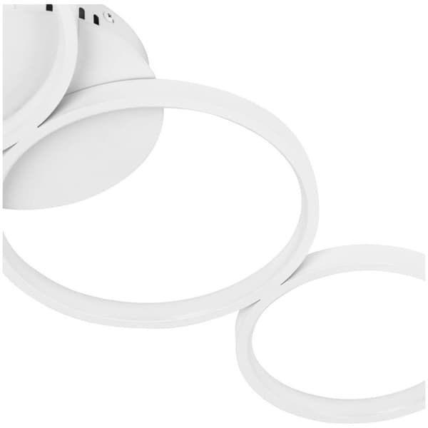 Uniprodo LED-taklampa - 4 cirklar - Fjärrkontroll