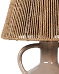 Miniatyrbillede 7 af 10: Bordlampe Taupe Papirreb H 51 cm Moderne Natbordslampe med Kegleformet Lampeskærm Lampefod Sengelampe Bord Lampe til Natbord