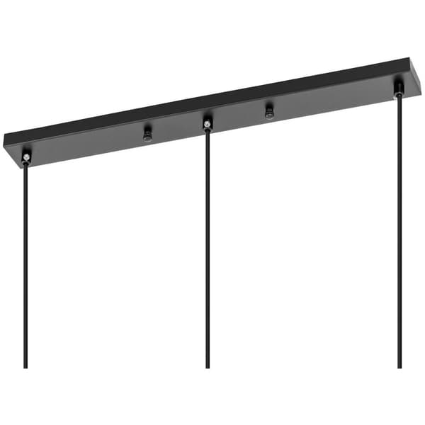 Uniprodo Pendellampa - 5 glödlampor - Klockformat rökglas