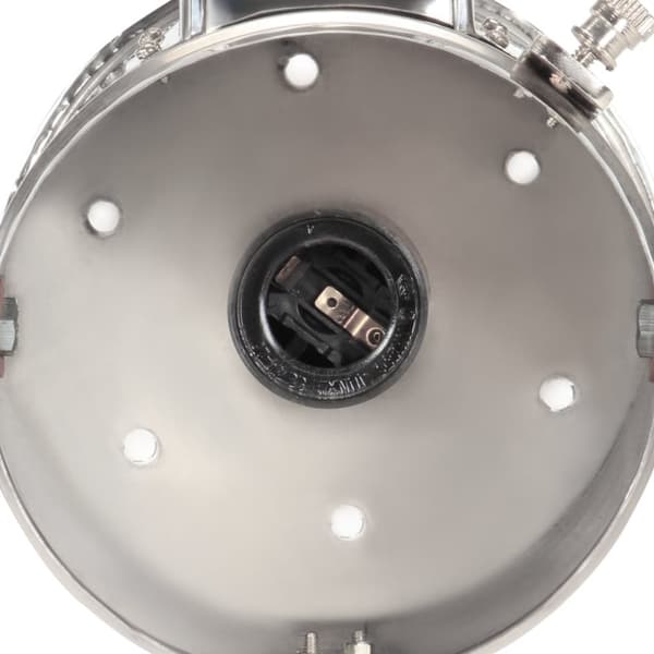 Golvlampa svart massivt mangoträ 69 cm