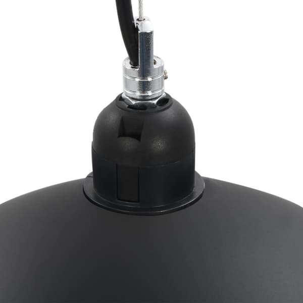 loftslamper 2 stk. halvkugle 40 cm E27 sort og guldfarvet