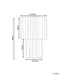Miniatyrbilde 3 av 9: Bordlampe Hvit Lin 40 cm Moderne design Dekorasjon Belysning Stue Soverom Nattlampe