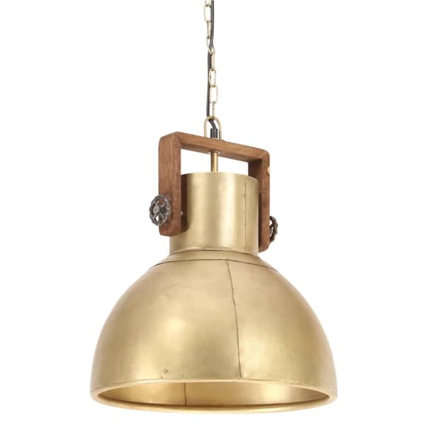 Hänglampa industriell 25 W mässing rund 40 cm E27