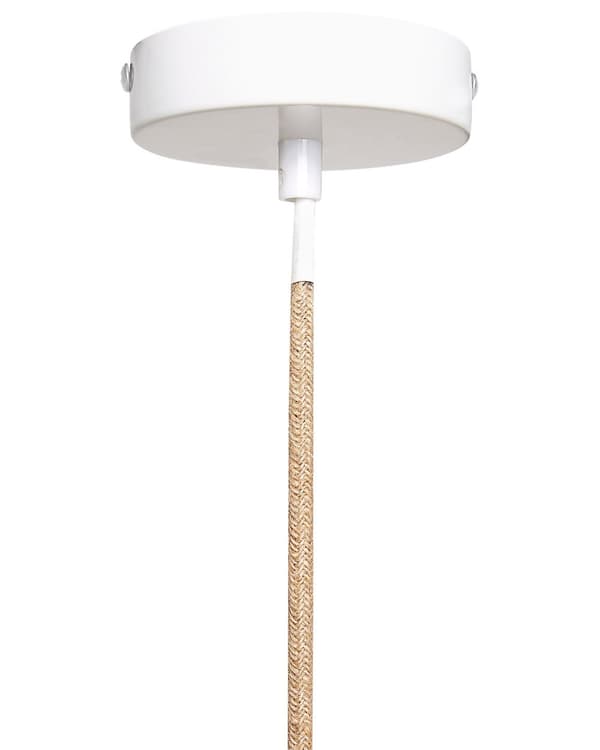 Anheng Tassel Lampe Hvit Papir Tau Håndvevde Frynser Bohemian Stil Lys