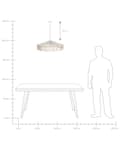 Miniatyrbilde 8 av 8: Anheng Tassel Lampe Hvit Papir Tau Håndvevde Frynser Bohemian Stil Lys