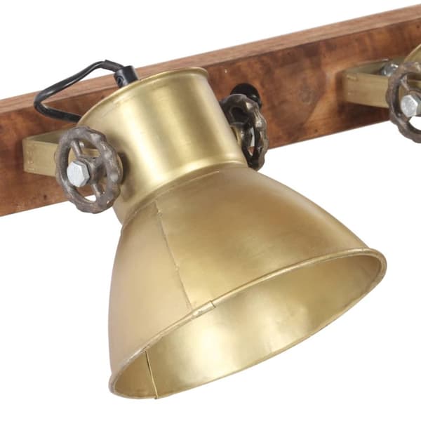 Industriell vägglampa mässing 45x25 cm E27