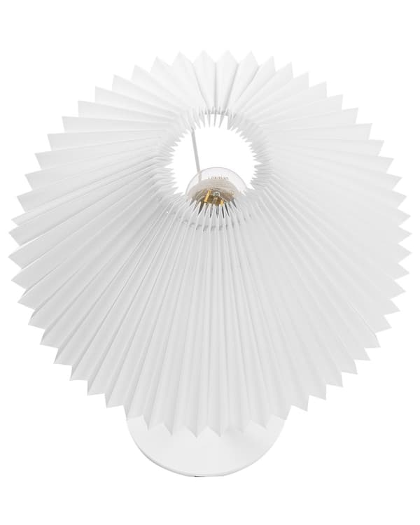 Bordlampe Hvit Metallsokkel Syntetisk Skjerm Moderne Minimalistisk design Stue Soverom