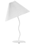 Miniatyrbilde 1 av 9: Bordlampe Hvit Metallsokkel Syntetisk Skjerm Moderne Minimalistisk design Stue Soverom