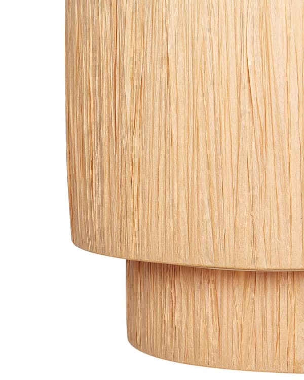 Pendellampe naturfarve palmeblad naturlig boho-stil