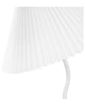 Miniatyrbillede 6 af 9: Bordlampe hvid 48 cm jern plast krympet kegle lampeskærm håndlavet moderne