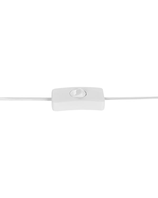 Bordlampe off-white 57 cm keramisk hør justerbar keglelampe håndlavet moderne
