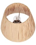 Miniatyrbillede 6 af 10: Bordlampe Grå Keramik H 31 cm sæt af 2 Moderne Natbordslamper med Papir Lampeskærm Sengelampe Bord Lampe til Natbord