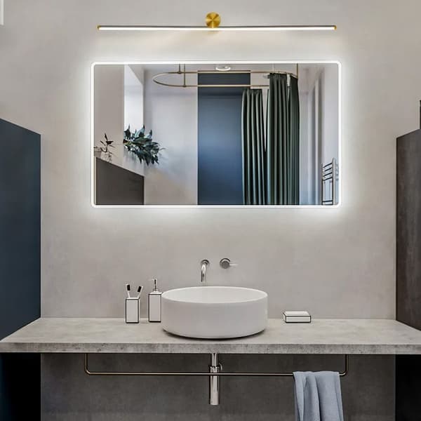 LED -badrumsvägglampa 60 cm app1348 gammalt guld