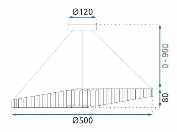 Crystal LED-kattovalaisin App1201-CP