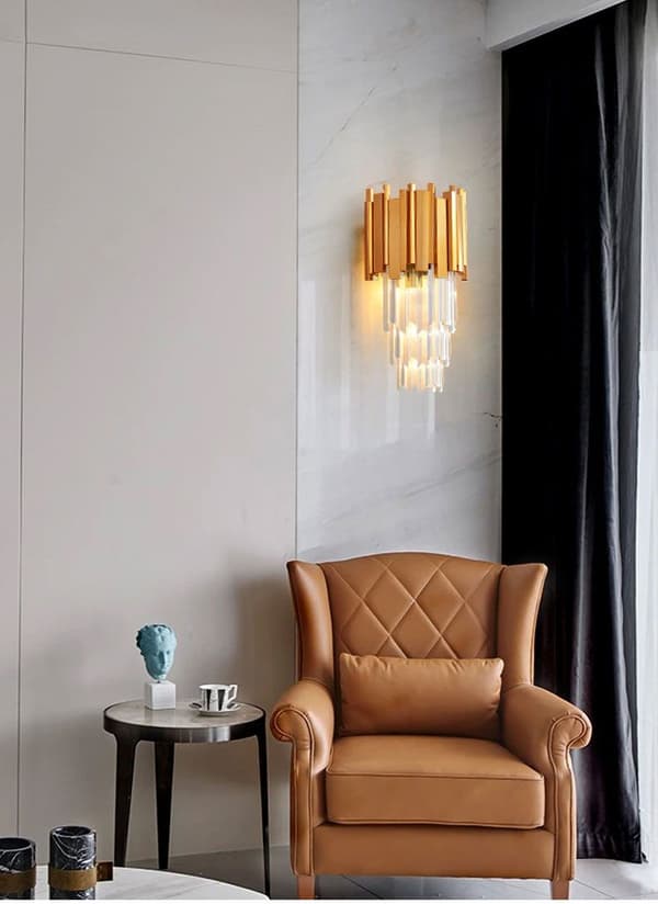 Crystal Lamp Wall Lamp 312357 Guld