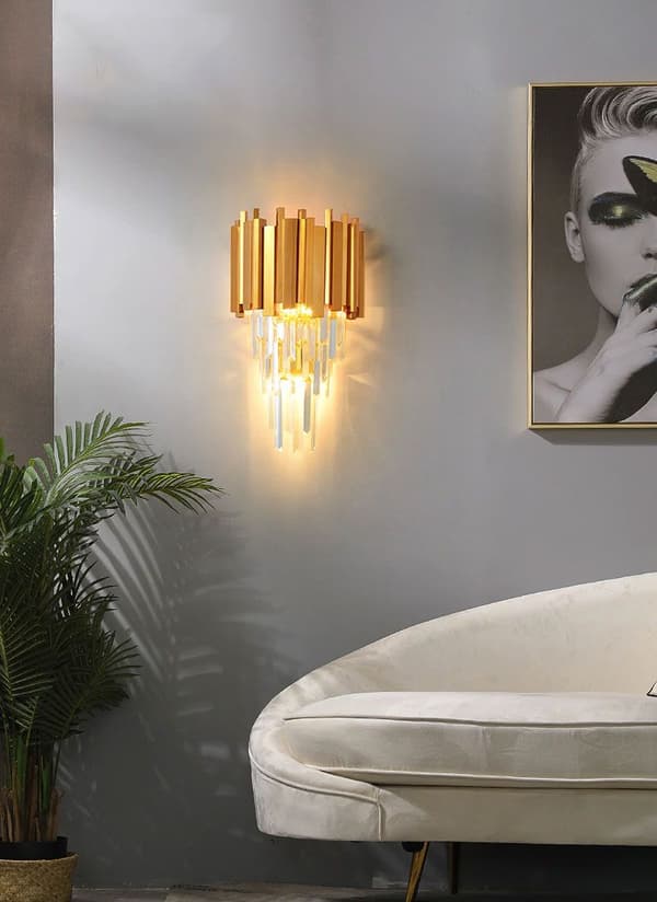 Crystal Lamp Wall Lamp 312357 Guld