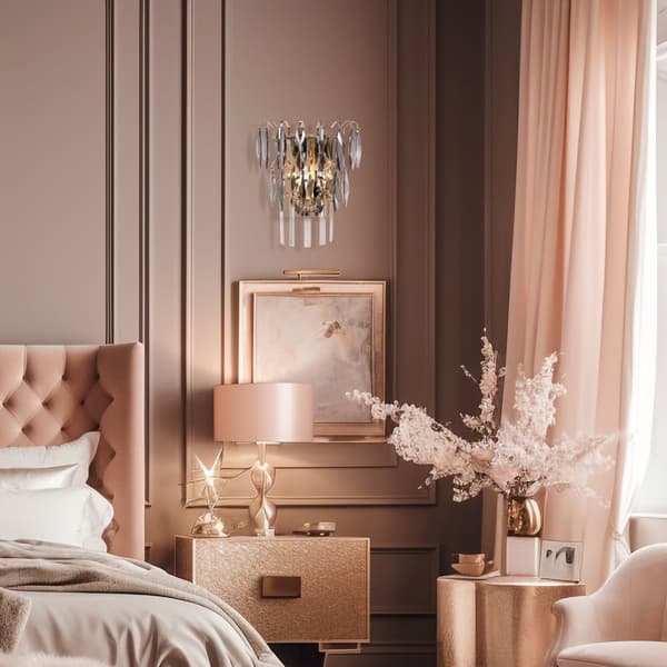 Crystal Lamp App1130-2W kulta