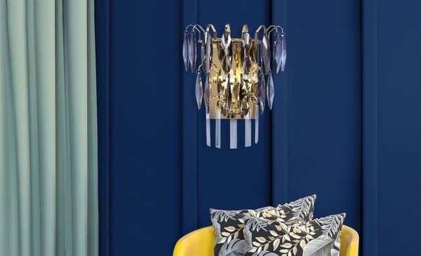 Crystal Lamp App1130-2W kulta