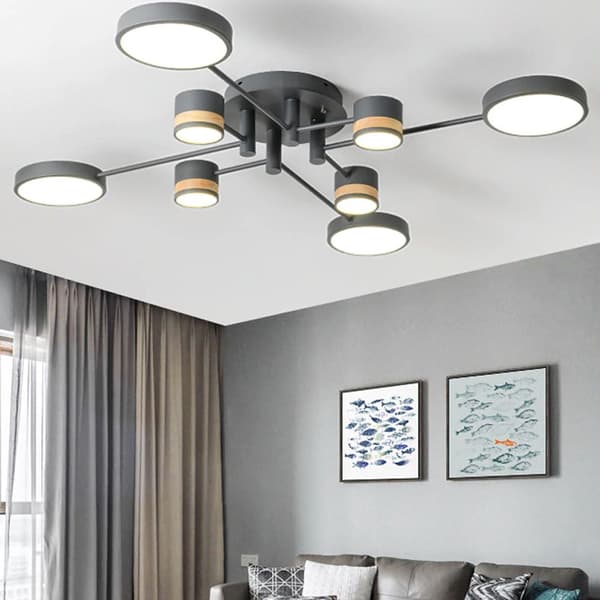 App528-8c grå loftslampe