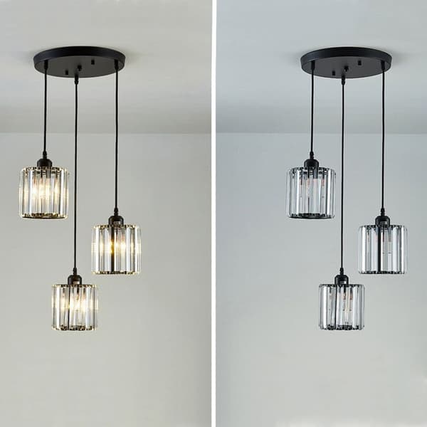 Loftslampe Crystal App513-3CPR Sort