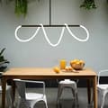 Miniatyrbillede 4 af 9: LED loft lampe app856-cp lang sort sort