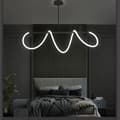 Miniatyrbillede 5 af 9: LED loft lampe app856-cp lang sort sort