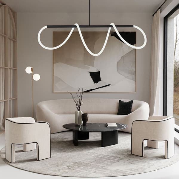 LED loft lampe app856-cp lang sort sort