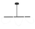 Miniatyrbillede 1 af 9: LED loft lampe app856-cp lang sort sort