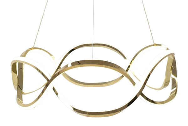 Moderne LED-loftslampe + pilot APP800-CP Twist Gold