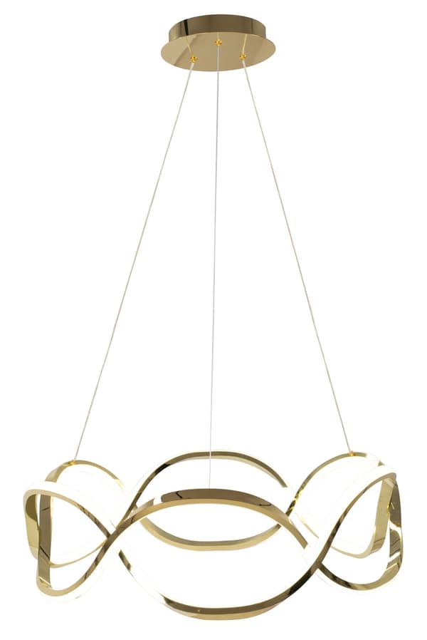 Moderne LED-loftslampe + pilot APP800-CP Twist Gold