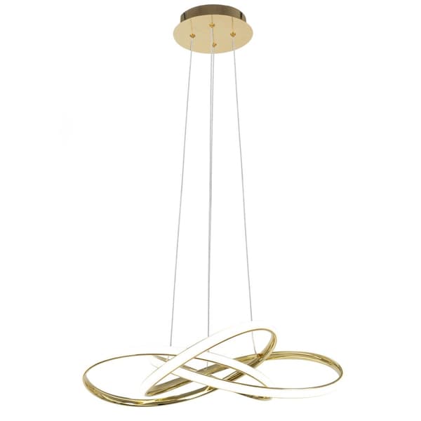 Moderne LED-loftslampe + pilot APP815-CP knudepunkt guld
