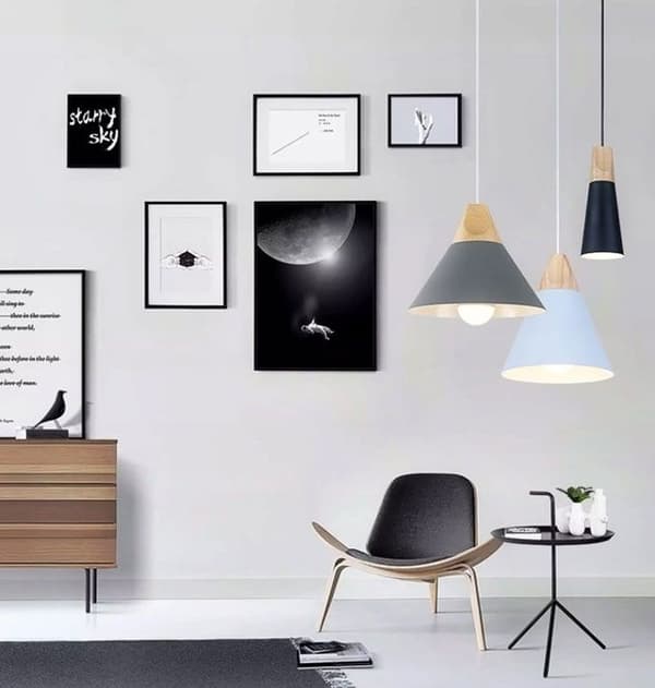 Scandi B loft lampe APP057-1CP sort