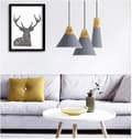 Miniatyrbild 9 av 11: Skandi c taklampa app062-1cp grå
