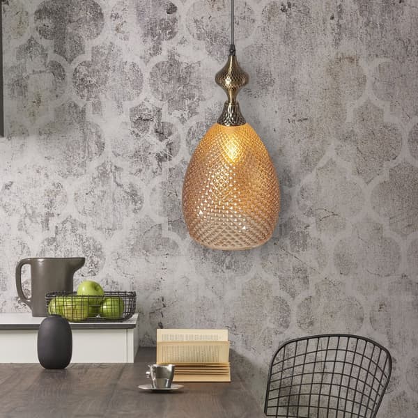 Glasloft lampe APP432-1CP Amber