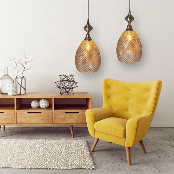 Glasloft lampe APP432-1CP Amber