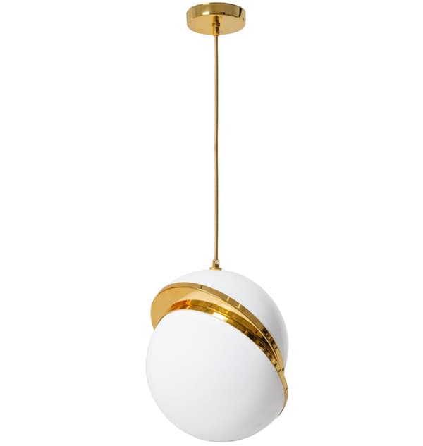 Hængende loft lampe APP481-1CP hvid akrylkugle