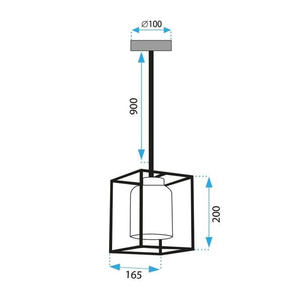 Hængende loft lampe APP1265-cp