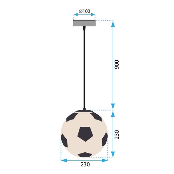 Hængende loftslampe APP1287-1CP