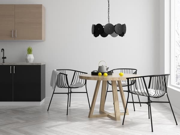 Hængende loft lampe app1307-cp sort