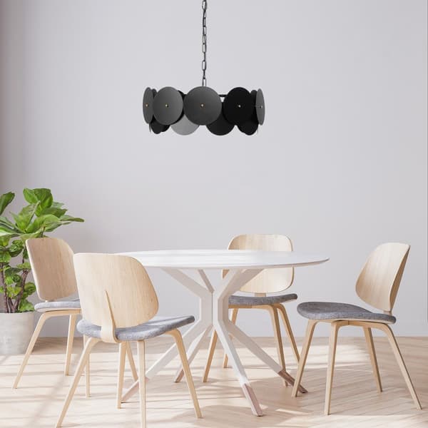 Hængende loft lampe app1307-cp sort