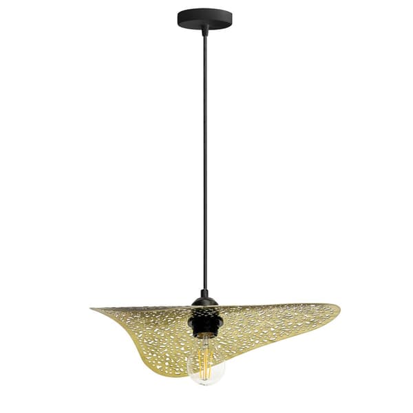 Hængende loftslampe APP1467-1CP sort/guld
