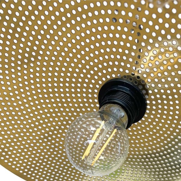 Hængende loft lampe APP1470-1CP sort/gammelt guld