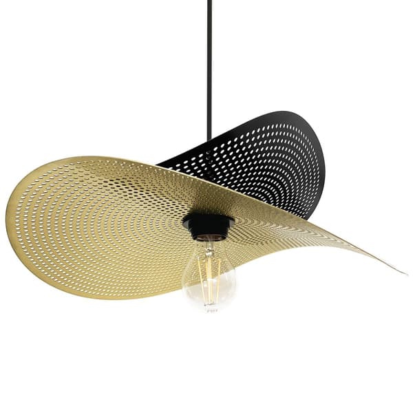 Hængende loftslampe APP1471-1CP sort/guld