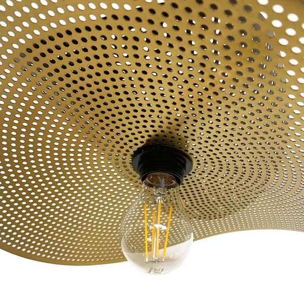Hængende loft lampe APP1472-1CP sort/gammelt guld