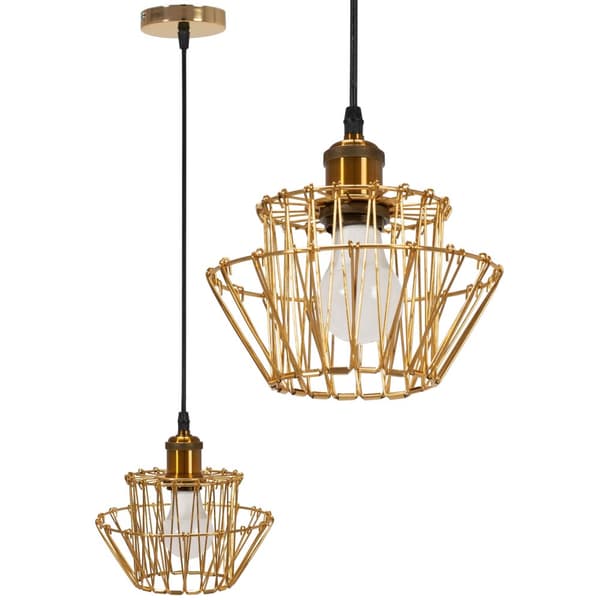 Hængende loft lampe APP942-1CP sæt 36 cm guld