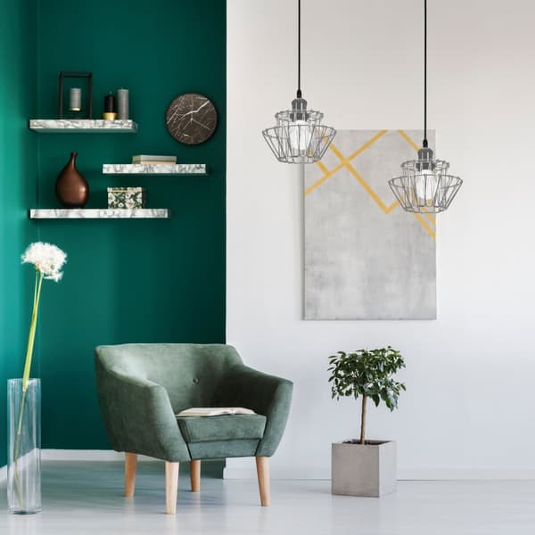 Hængende loft lampe app943-1cp sæt krom