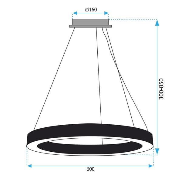LED loft lampe APP1282-1CP