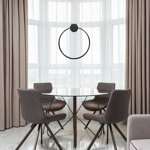 LED loft lampe APP1395-cp sort 40 cm
